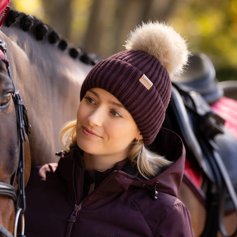 Lemieux - Clara damson ribbed women's hat | - Ohlala