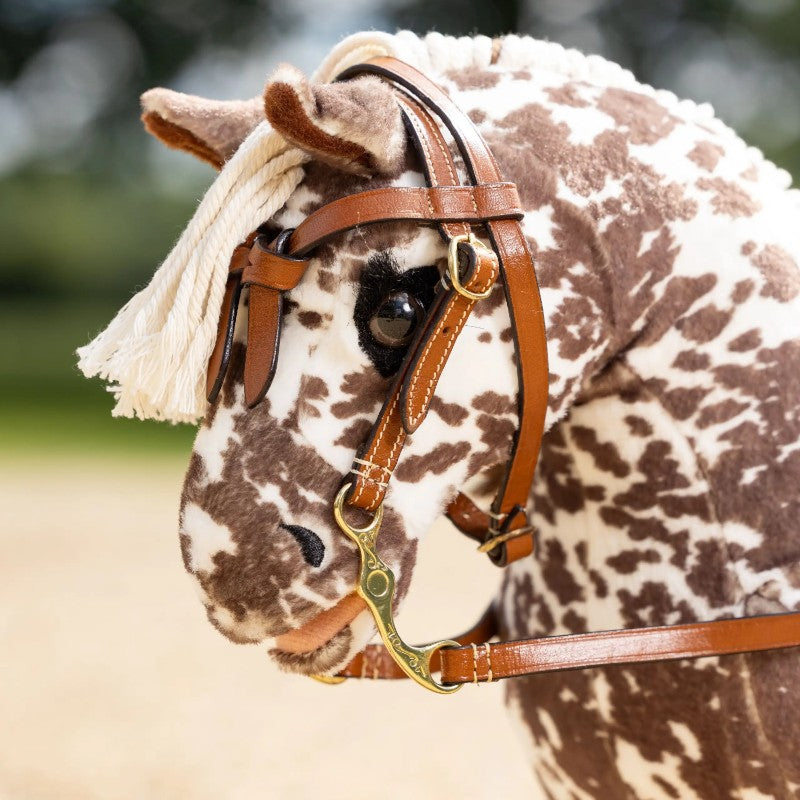 Lemieux - Western bridle for Toy Pony tan