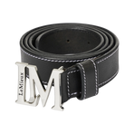 Lemieux - Unisex Monogram Belt Black | - Ohlala