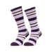 Lemieux - Fluffy Sabrina stripe lilac socks | - Ohlala