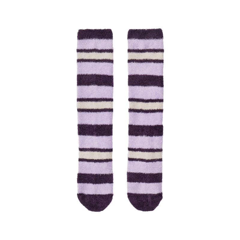 Lemieux - Fluffy Sabrina ストライプソックス lilac | - Ohlala