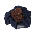 Lemieux - Crystal Hair Net Scrunchie navy/brown | - Ohlala