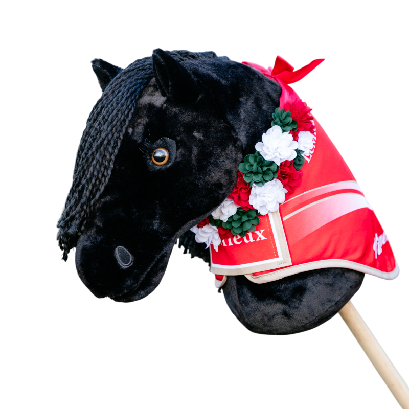 LeMieux - Couronne de fleurs pour Hobby Horse rouge | - Ohlala