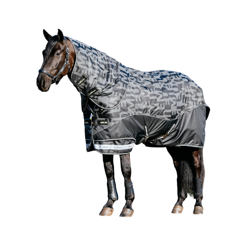 LeMieux - Arika black 100g reflective outdoor rug | - Ohlala
