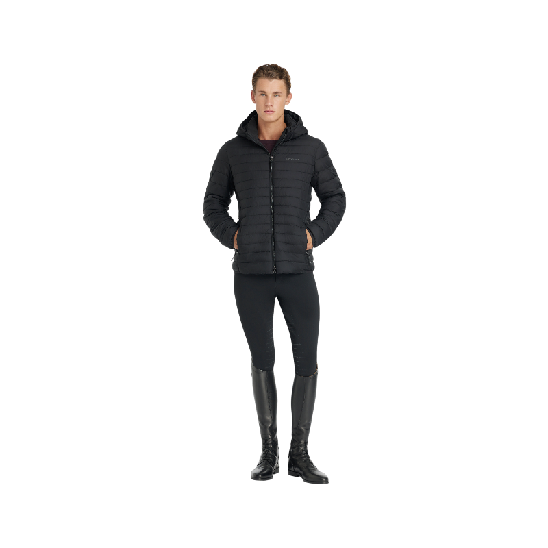 Lemieux - Black men's hooded down jacket