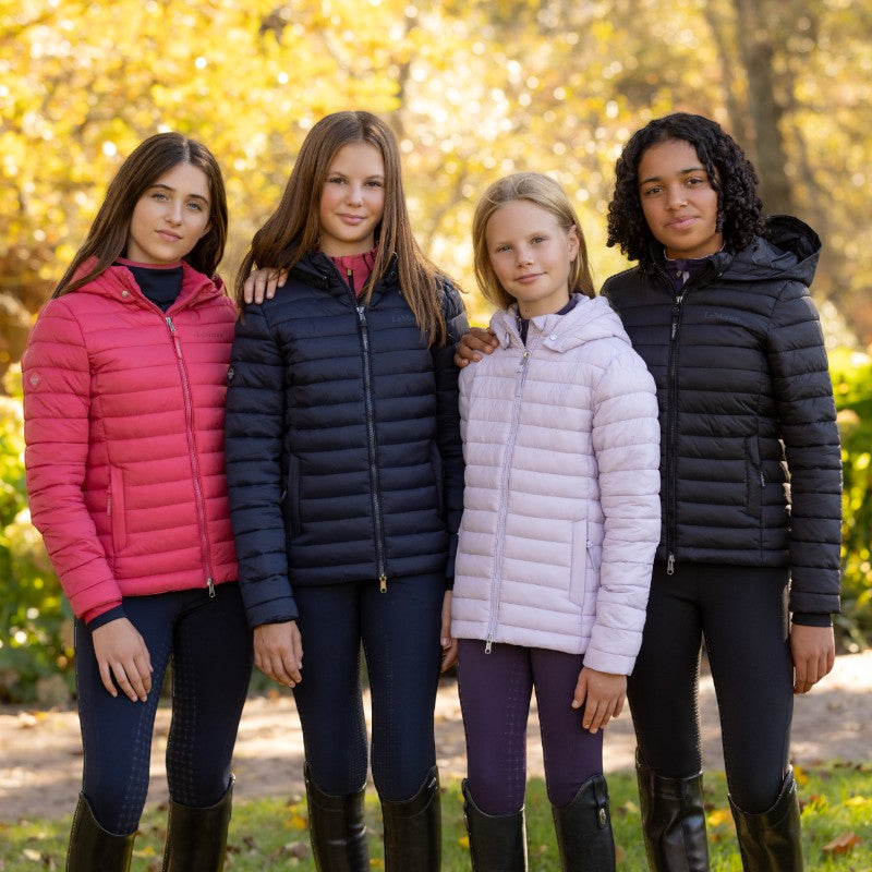 LeMieux - Doudoune manches longues junior Young Rider Ruby marine | - Ohlala