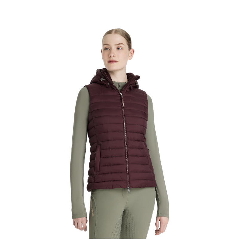LeMieux - Ärmellose Daunenweste mit Kapuze Damen Rose damson | - Ohlala