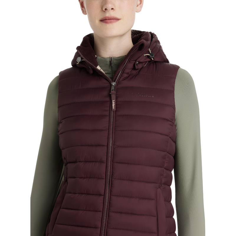 LeMieux - Ärmellose Daunenjacke mit Kapuze Damen Rose Damson | - Ohlala