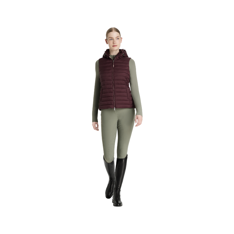 LeMieux - Ärmellose Daunenweste mit Kapuze Damen Rose damson | - Ohlala