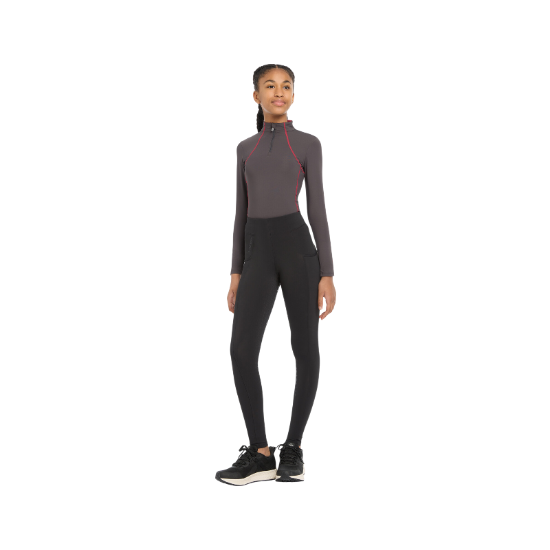 Lemieux - Legging d'équitation fille Pull-on Orla Young Rider noir | - Ohlala