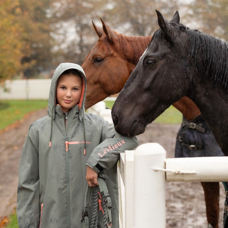 Lemieux - Manteau de pluie enfant HydroShield Junior Young Rider rosemary | - Ohlala