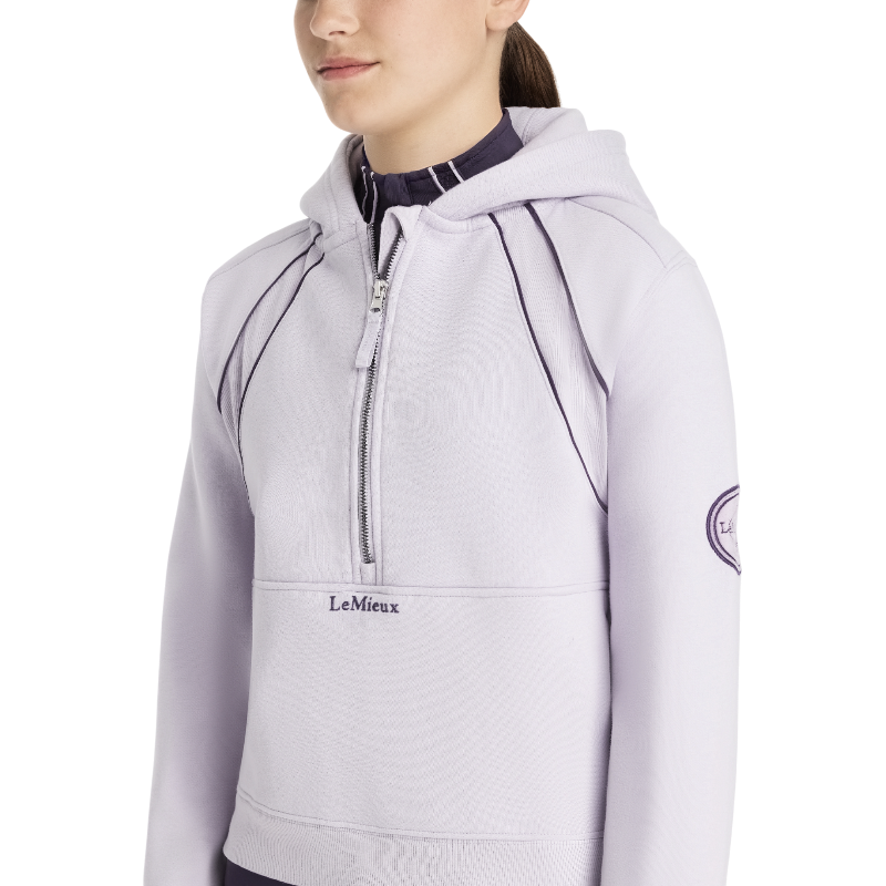 Lemieux - Half-zip hoodie kinderen Young Rider Hettie lilac | - Ohlala