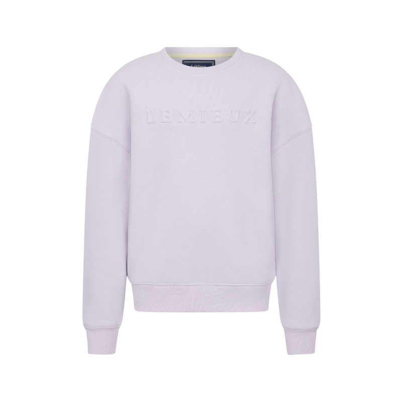 Lemieux - Round neck sweatshirt for kids Young Rider Carmen lilac