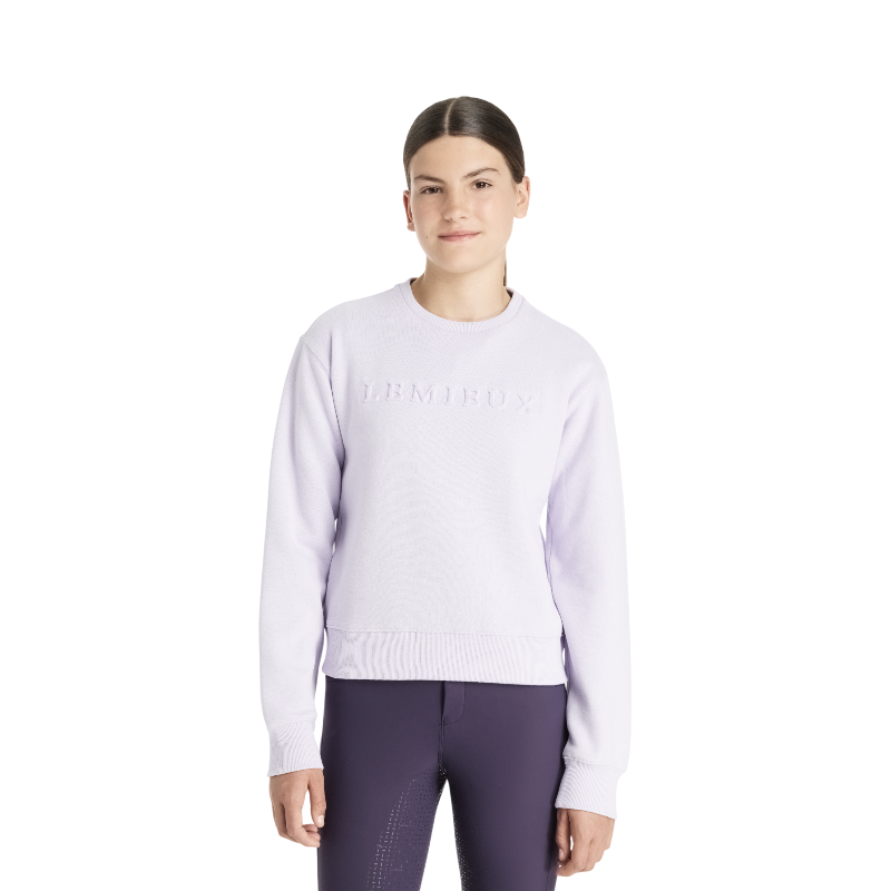 Lemieux - Round neck sweatshirt for kids Young Rider Carmen lilac