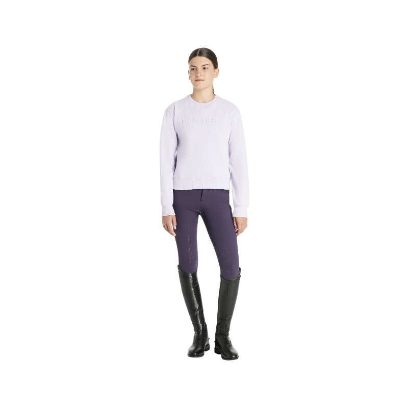 Lemieux - Round neck sweatshirt for kids Young Rider Carmen lilac