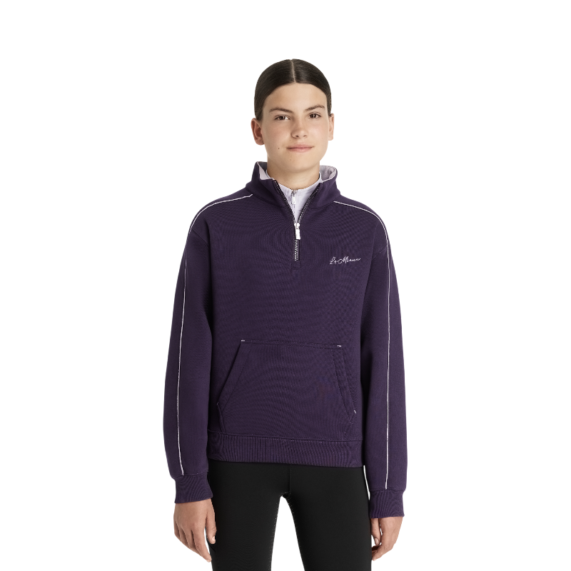 Lemieux - Zip-up sweatshirt for kids Young Rider Kate juniper/lilac