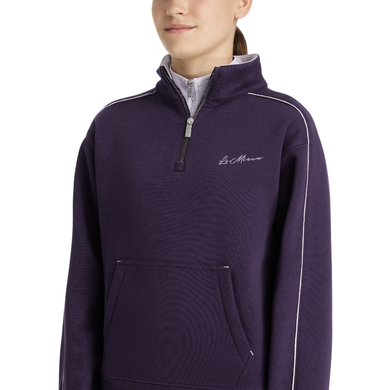 Lemieux - Zip-up sweatshirt for kids Young Rider Kate juniper/lilac
