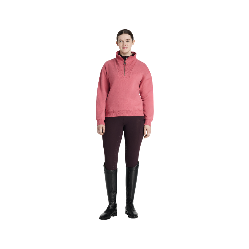 LeMieux - Sweat col zippé femme Keira cranberry | - Ohlala