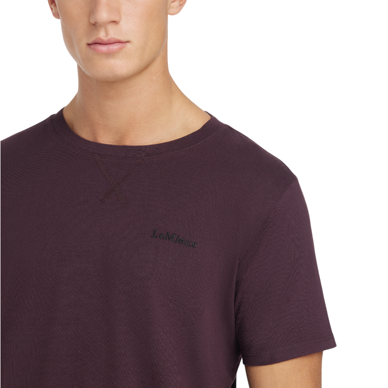 Lemieux - Men's short sleeve t-shirt damson