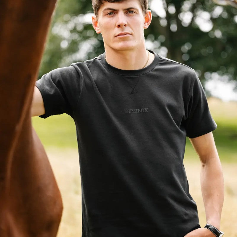 Lemieux - T-shirt manches courtes homme noir | - Ohlala