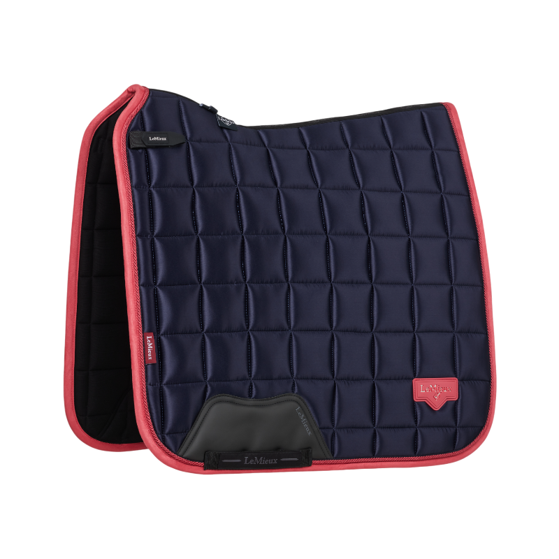Lemieux - Classic Square Dressage Saddle Pad navy/cranberry
