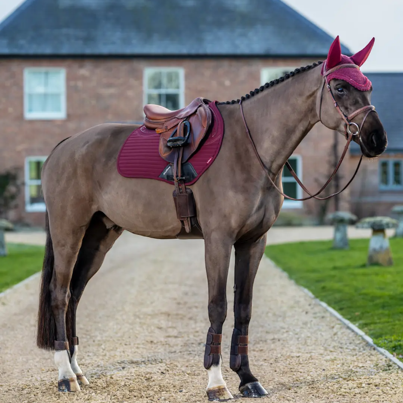 Lemieux - Tapis de selle Square Soft Shell Anti Glisse EuroJump bordeaux | - Ohlala