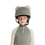 Lemieux - Children's helmet cover with double removable pompoms Mini rosemary | - Ohlala