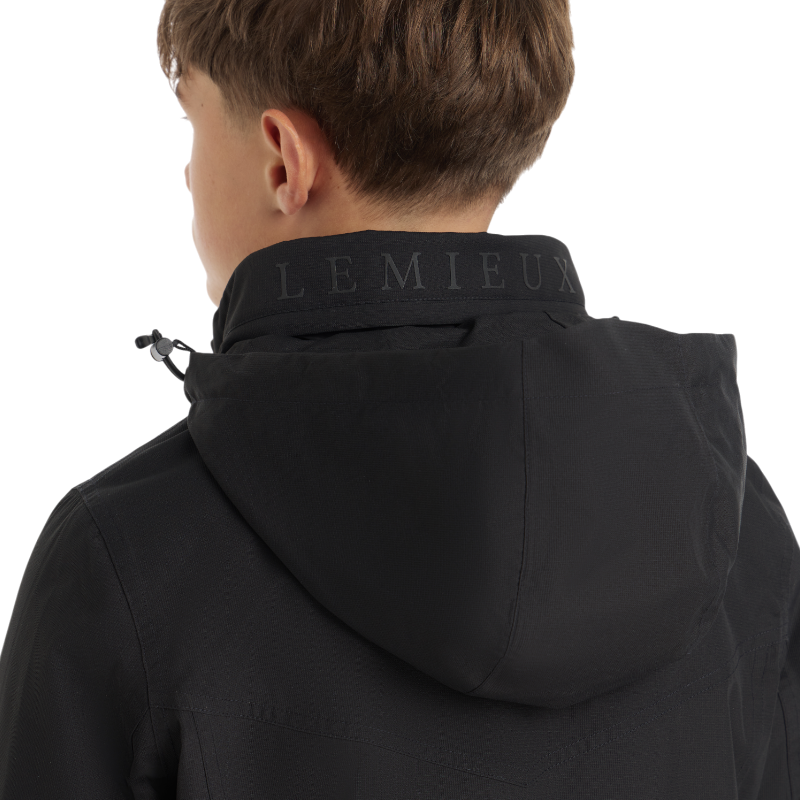 Lemieux - Team Young Rider black boys' waterproof riding jacket | - Ohlala