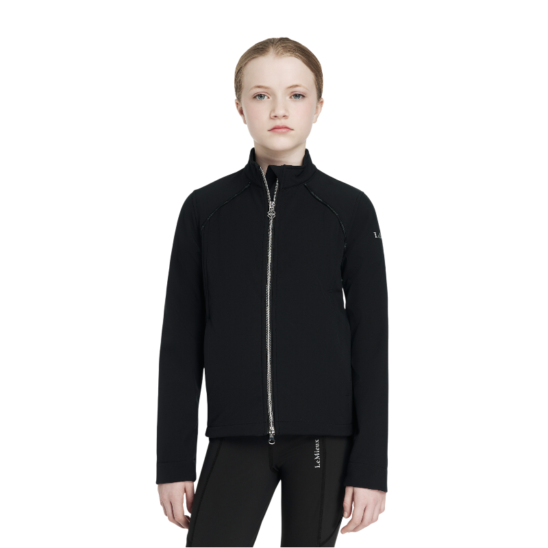 Lemieux - Veste enfant soft shell Junior Young Rider noir | - Ohlala