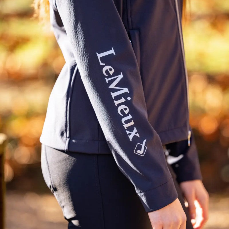 Lemieux - Veste manches longues junior Young Rider Elite Soft Shell marine