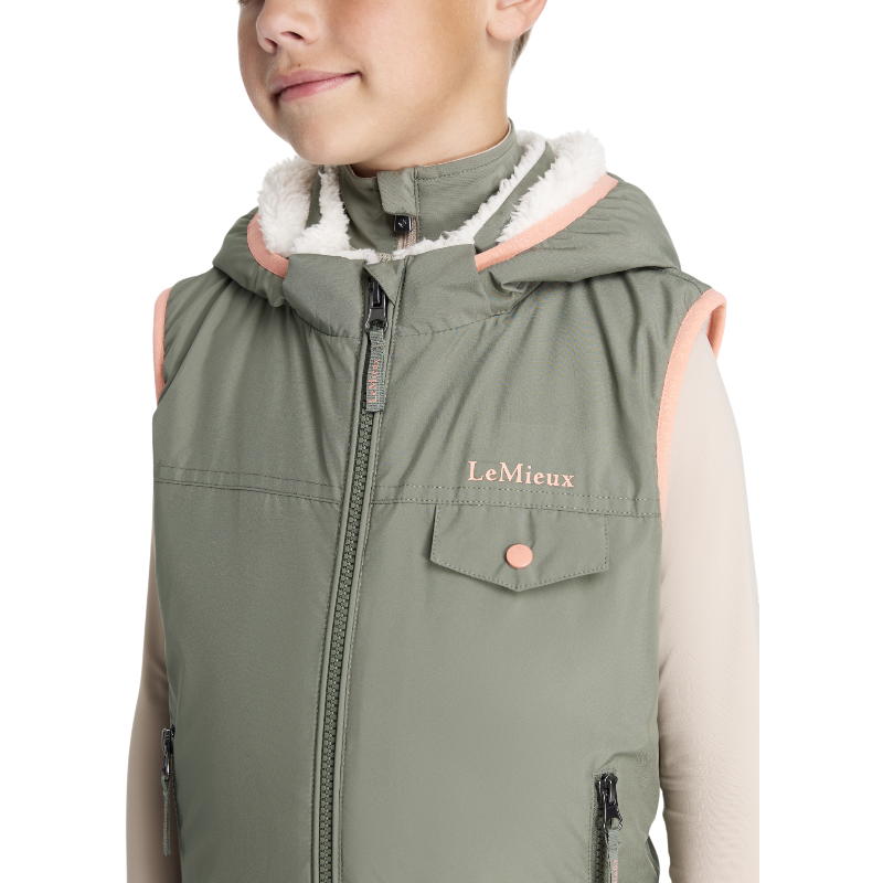 Lemieux - Mini George rosemary sleeveless jacket for kids