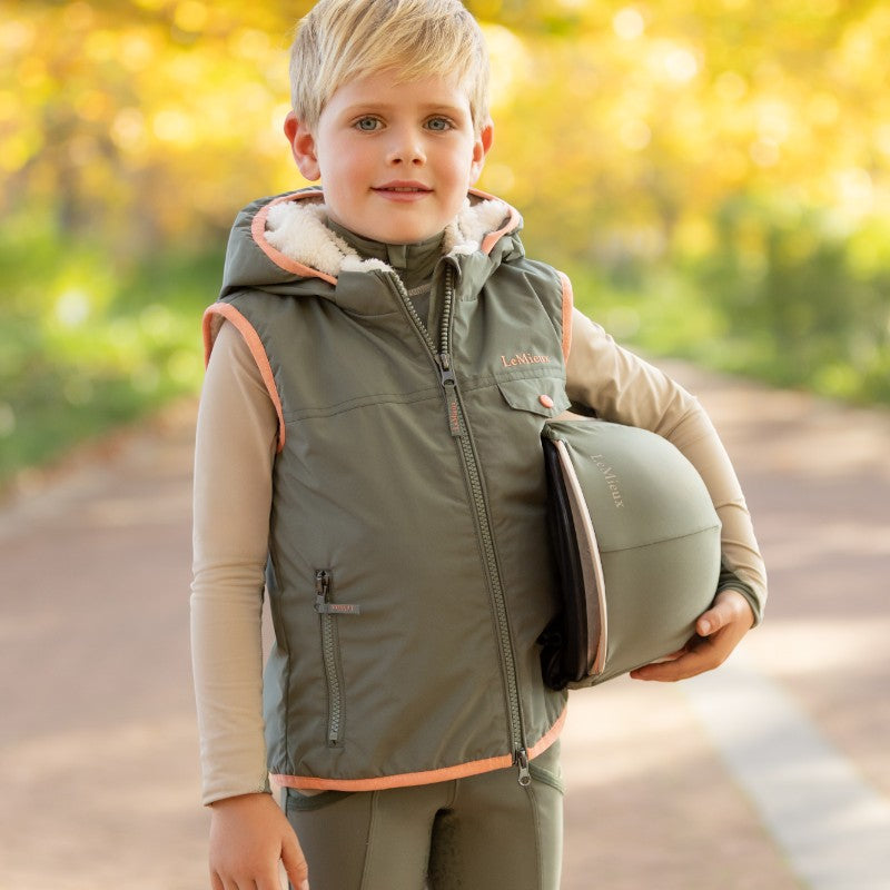 Lemieux - Mini George rosemary sleeveless jacket for kids