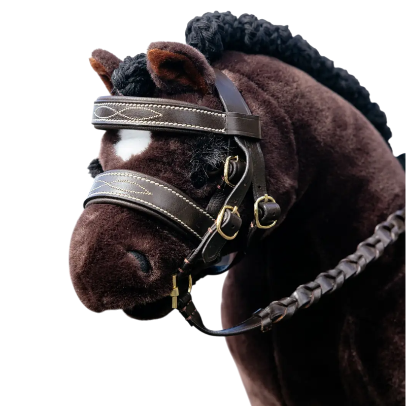 Lemieux - Bridon pour Toy Pony Hunter marron