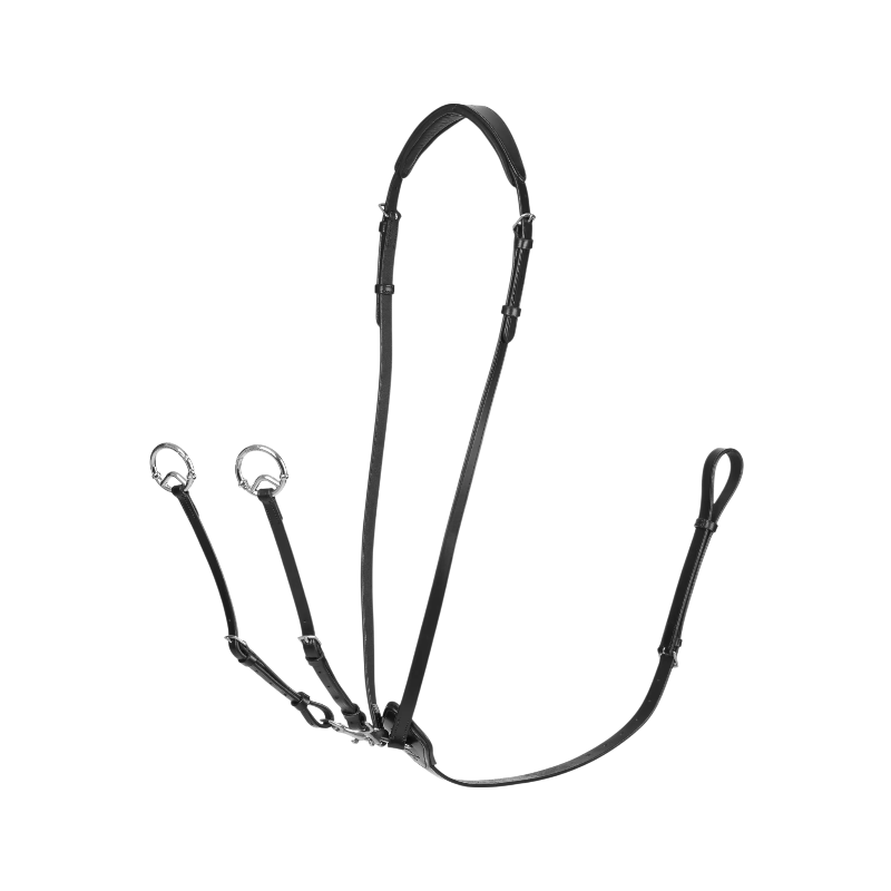 Lemieux - Kudos Ring Martingale Black/Silver | - Ohlala