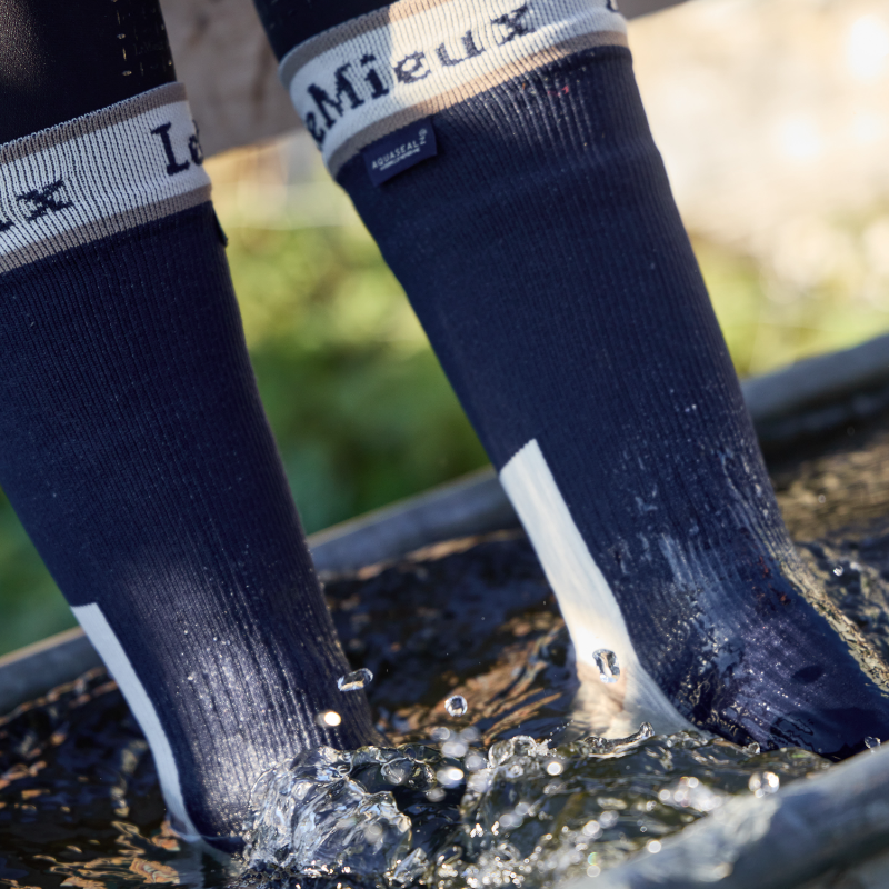 LeMieux - Chaussettes d'équitation imperméables Sealskinz marine | - Ohlala
