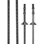 Lemieux - Magna Grip teugels zwart/ zilver | - Ohlala