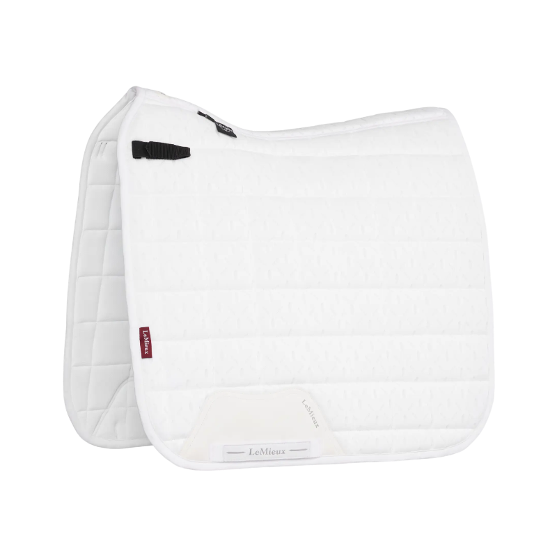 Lemieux - 3D Mesh Self-Cool Square White Dressage Saddle Pad | - Ohlala