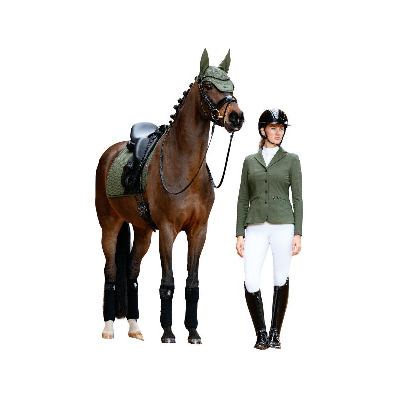 LeMieux - Tapis de dressage Square Essence pine vert | - Ohlala