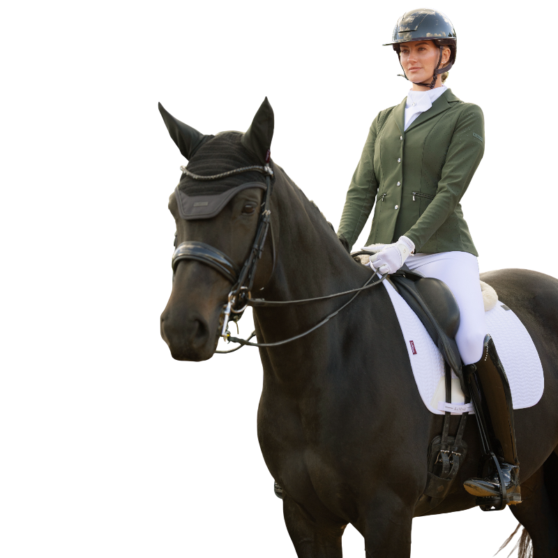 LeMieux - Tapis de dressage Square Essence blanc | - Ohlala