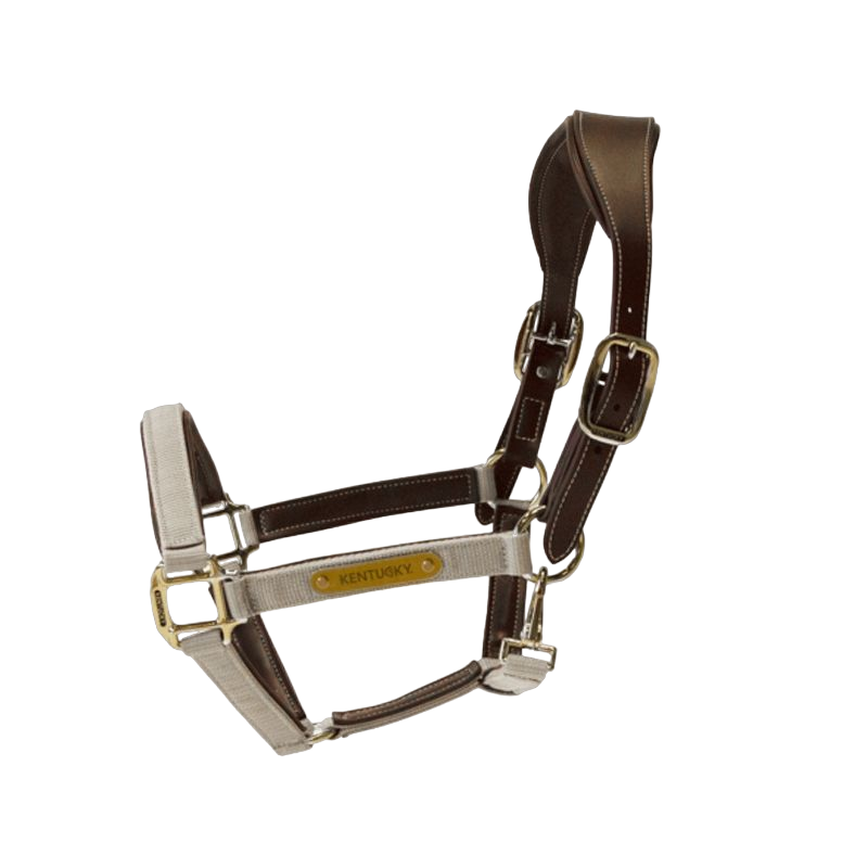 Kentucky Horsewear - Cavezza anatomica in nylon beige | - Ohlala