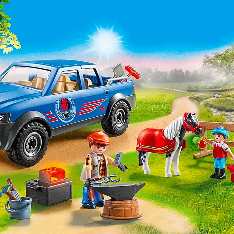 Playmobil - Maniscalco e veicolo | - Ohlala