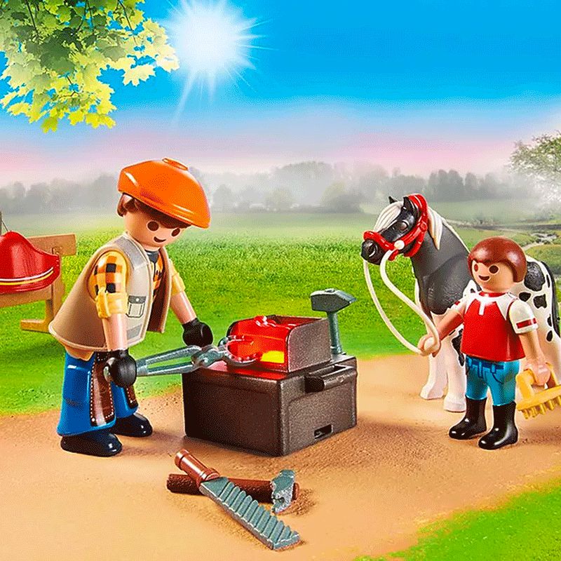 Playmobil - Maniscalco e veicolo | - Ohlala