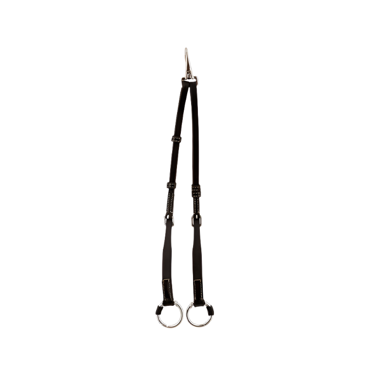 Pénélope - Fourche de martingale avec anneaux ouvrables noir | - Ohlala
