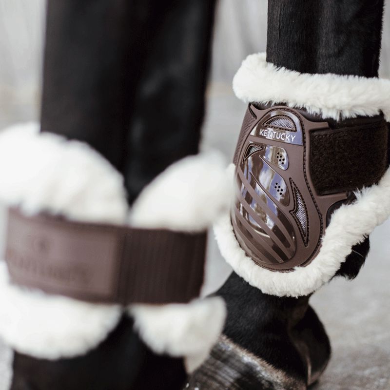 Kentucky Horsewear - Paraglomi giovani cavalli montone vegan marrone | - Ohlala