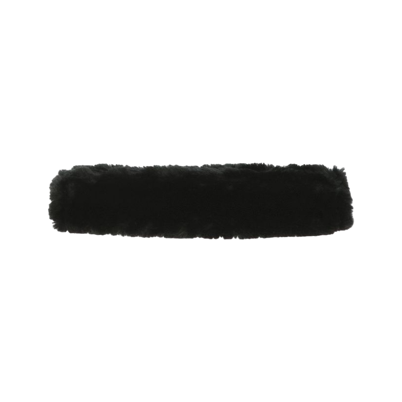 Equithème - Teddy noseband cover black | - Ohlala