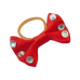 Equithème - Fiocchi per treccine con strass trasparenti rosso | - Ohlala