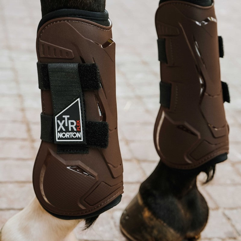 Norton - Guêtres ouvertes XTR Flex Velcro marron