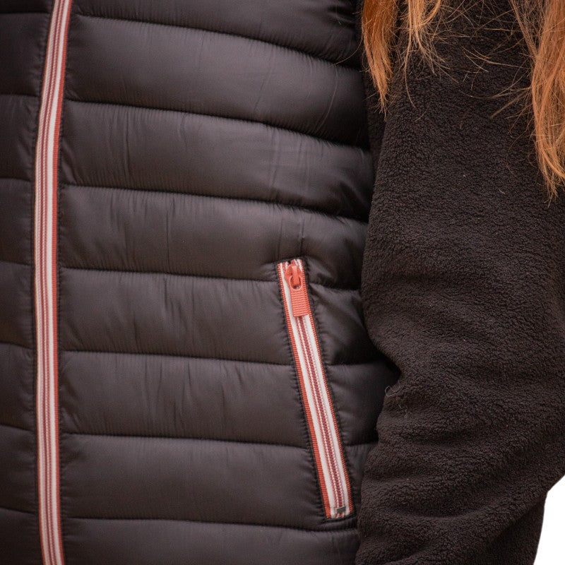 Paddock Sports - Unisex sleeveless down jacket Black Macaron