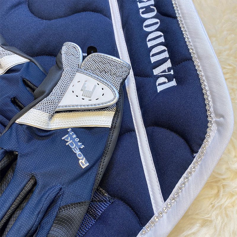 Roeckl - Gants d'équitation Madrid marine | - Ohlala