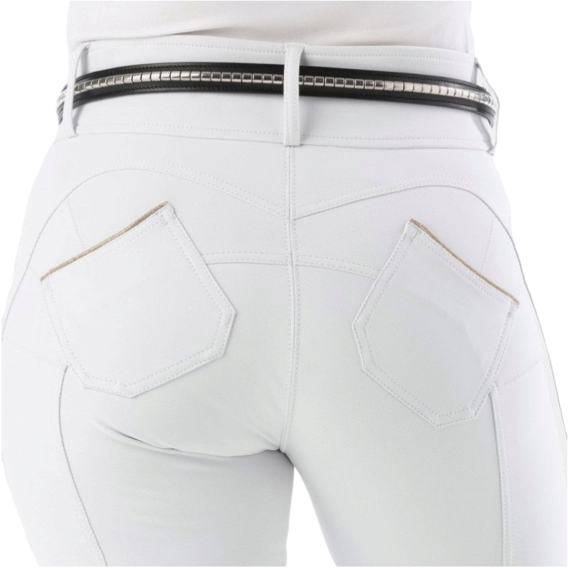 Equithème - Push-up-Reithose Bella weiß | - Ohlala